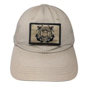 United States Coast Guard 1790 Baseball Cap Beige One Size Adjustable Lightbird